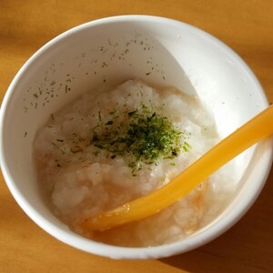 【離乳食】鮭＆青海苔のおかゆ